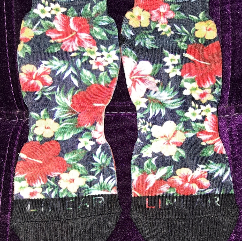 Floral ankle socks
